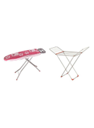 Generic Foldable Ironing Table With Laundry Dryer Rack Multicolour