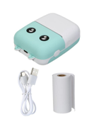 Aibecy Wireless Pocket Thermal Printer With Printing Paper Blue White