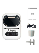 Aibecy Portable Thermal Label Printer 12x8.6x6.1cm White Black