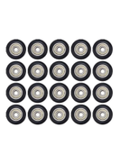 Aibecy 20-Piece Pulley Wheel For 3D Printer Black Silver