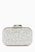 Jimmy Choo Cloud Crystal Suede Clutch