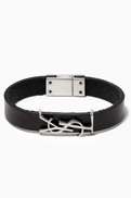 SAINT LAURENT Opyum Bracelet in Smooth Leather