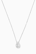 KHAILO SILVER Drop Stone Necklace in Sterling Silver