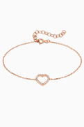 KHAILO SILVER Stone Heart Bracelet