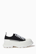 McQueen Tread Slick Lace Up in Canvas