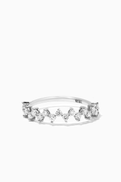 NASS Diamond Crown Ring in 14kt White Gold