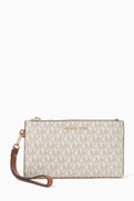 Michael Kors Jet Set Logo Smartphone Wallet in Canvas