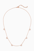 KHAILO SILVER Heart Charm Crystal Necklace