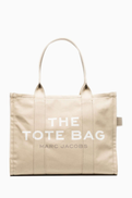MARC JACOBS Large The Tote Bag in Cotton Canvas