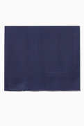 Ferragamo The Gancini Stole in Silk & Wool