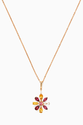 Damas Fireworks Sparks Crystal Necklace in 18kt Rose Gold