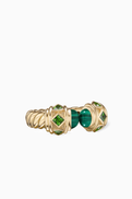 David Yurman Renaissance Malachite Ring in 18kt Gold
