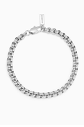 Ragbag Spherical Chain Bracelet in Silver-plated Brass