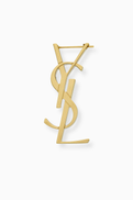 SAINT LAURENT Cassandre Single Earring in Brass