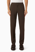 SANDRO Jersey Pants in Technical Fabric