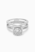 Damas OneSixEight Siempre Diamond Rings in 18kt White Gold, Set of 2