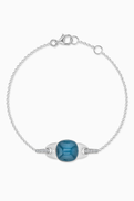 Damas Drops London Topaz & Diamonds Bracelet in 18kt Gold