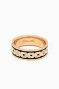 Coach C Signature Ring in Metal