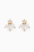 Fergus James Pixie Wings Diamond Stud Earrings in 18kt Yellow Gold