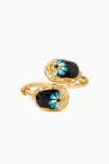 Gas Bijoux Duality Scaramouche Ring in 24kt Gold-plated Metal