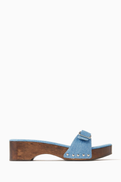 NASS Platza 40 Studded Clogs in Denim