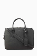 SANDRO Large Downtown Briefcase in Leather