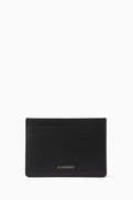 Jil Sander Logo Card Holder in Leather