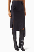 Coperni Flower Midi Skirt