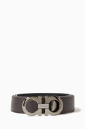 Ferragamo Grancini Reversible Belt in Calf Leather