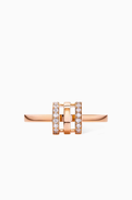 Samra Mini Wid Diamond Ring in 18kt Rose Gold
