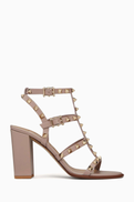 Valentino Garavani Valentino Garavani Rockstud 90 Sandals in Calfskin Leather