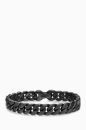 David Yurman Curb Chain Link Bracelet in Titanium