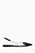 Alaia Le Cur Slingback Flats in Patent Leather