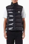 Moncler Tibb Vest Jacket in Nylon Lacquer