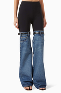 Coperni Hybrid Jeans in Jersey & Denim