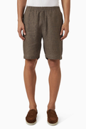 Sunspel Drawstring Shorts in Linen