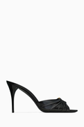 SAINT LAURENT Babylone 90 Mules in Smooth Leather