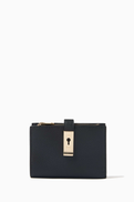 Bally Lock Me Bifold Wallet in Grained Leather