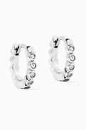 Ragbag Oda Mini Hoop Earrings in Sterling Silver