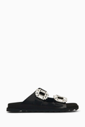 Roger Vivier Slidy Viv' Mules in Leather