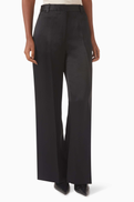 TOTEME Cuff-slit Pants in Satin
