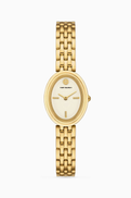 Tory Burch Oval Stainless Quartz Watch, 22 x 28mm
