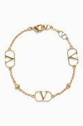 Valentino Garavani VLOGO Bracelet in Gold-tone Metal