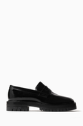 Maison Margiela Tabi Penny Loafers in Leather