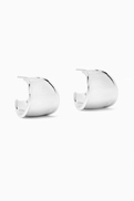 Ragbag Contour Hoop Earrings in Sterling Silver