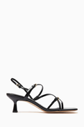 SANDRO Juddy 65 Sandals in Patent Leather