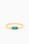 Bil Arabi 'Ya Ein' Evil Eye Ring in 18kt Yellow Gold