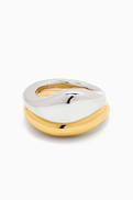 Kate Spade New York Molten Stacking Rings in Brass