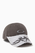 Balenciaga Patched Visor Cap in Cotton Drill