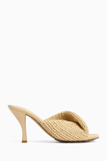 Bottega Veneta Blink 80 Mule Sandals in Raffia